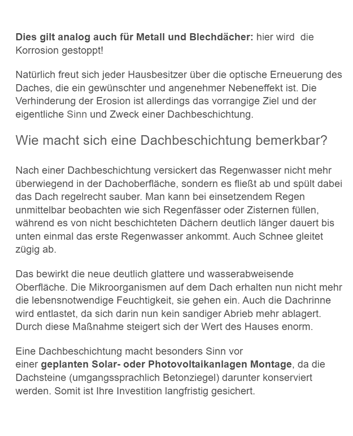 Beschichtung Dach für 66978 Merzalben